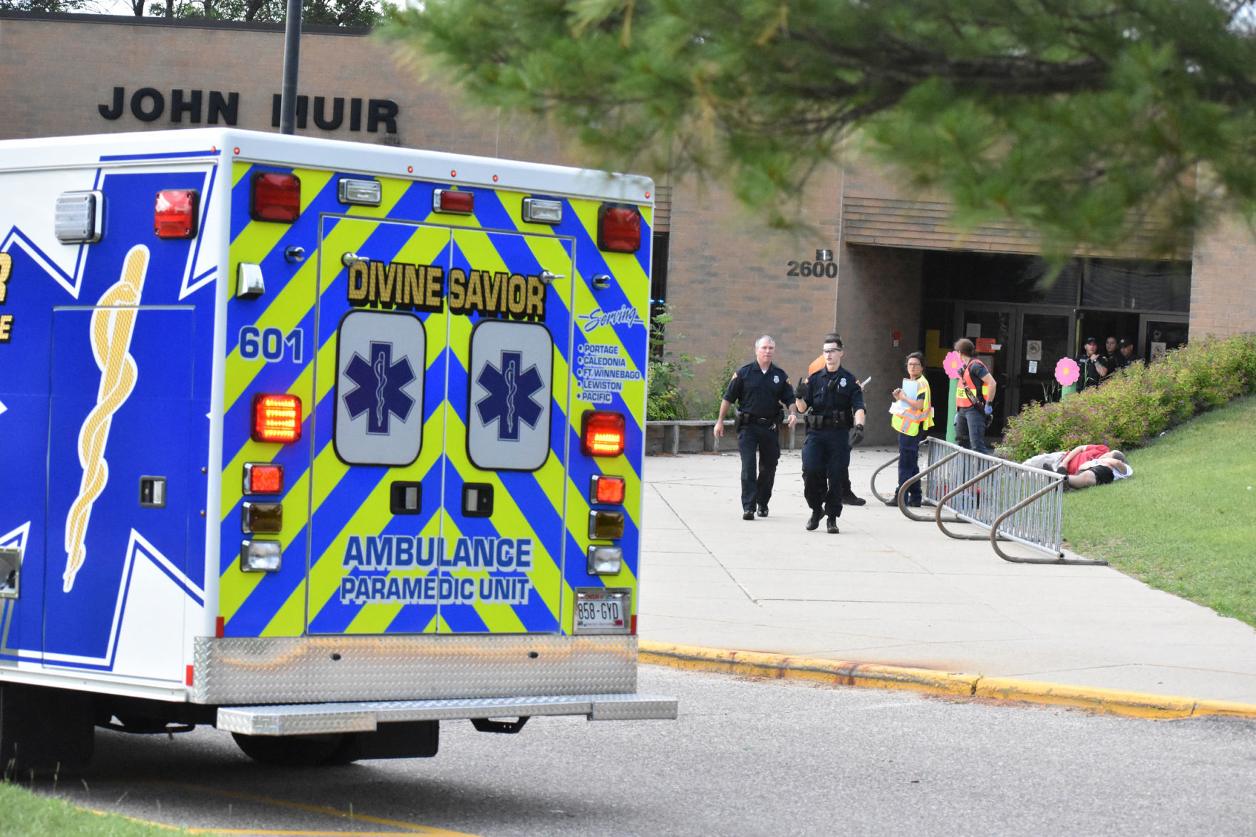 EMS arrives on scene